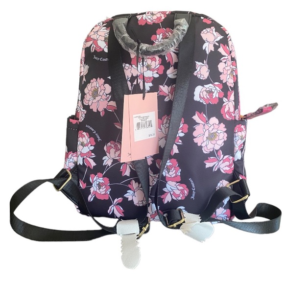 Juicy Couture Pretty Rose Black Lollipop Mini Backpack NWT